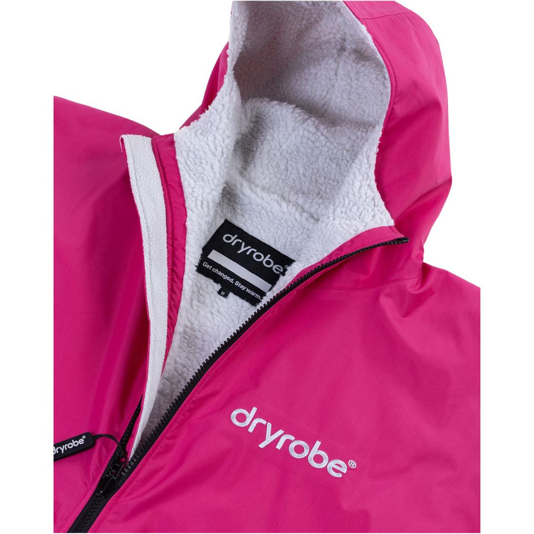 Dryrobe Advance Changing Robe Long Sleeved Pink / Light Grey