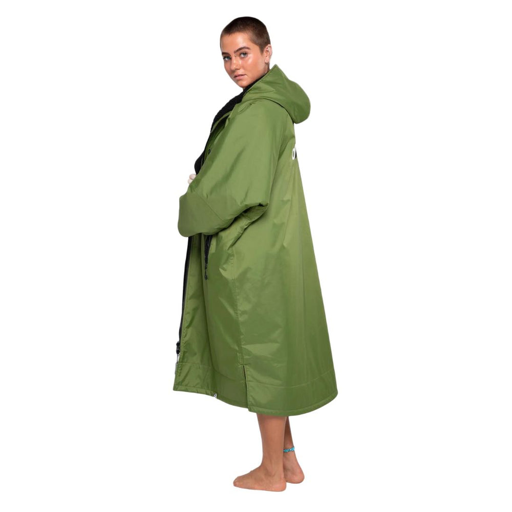 Studio Photo of Dryrobe Advance Long Sleeved Dark Forest Green V3