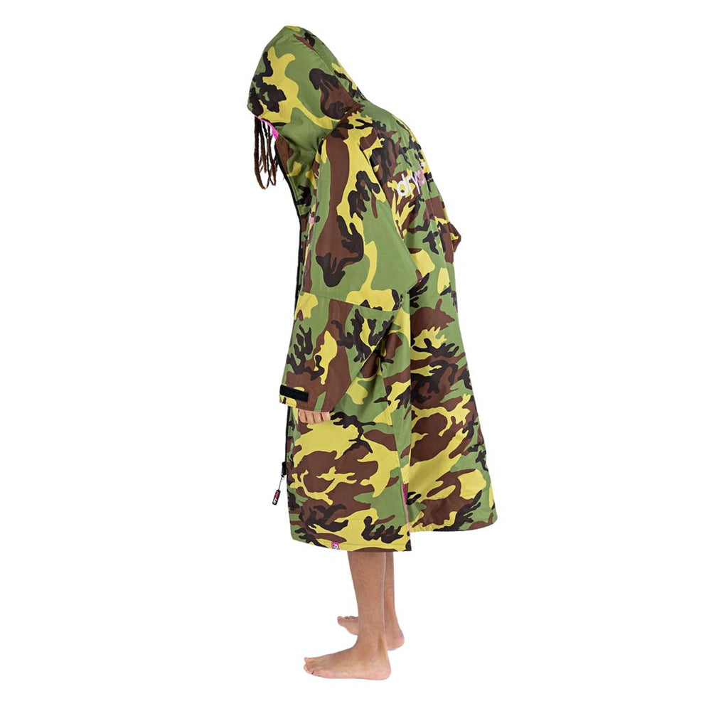 Studio Photo of Dryrobe Advance Long Sleeved Camo Pink V3