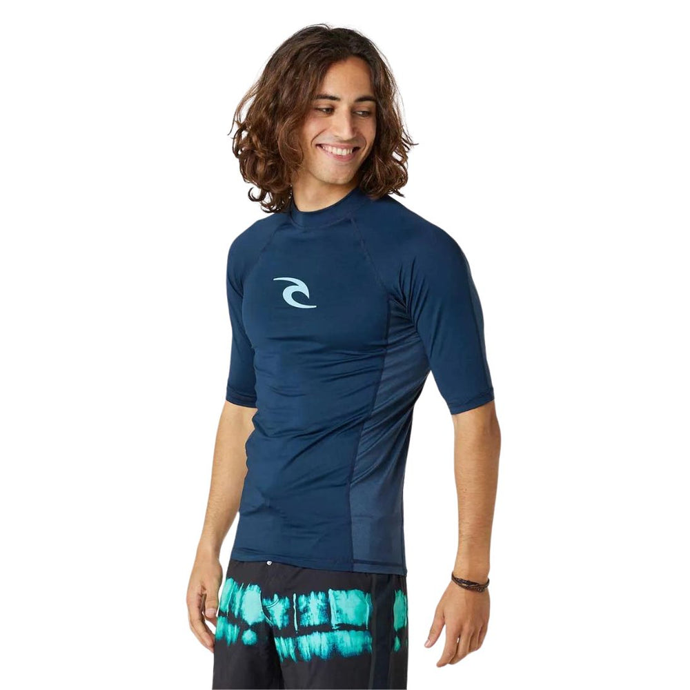 Studio Photo of Rip Curl Mens Waves Short Sleeved Rash Vest