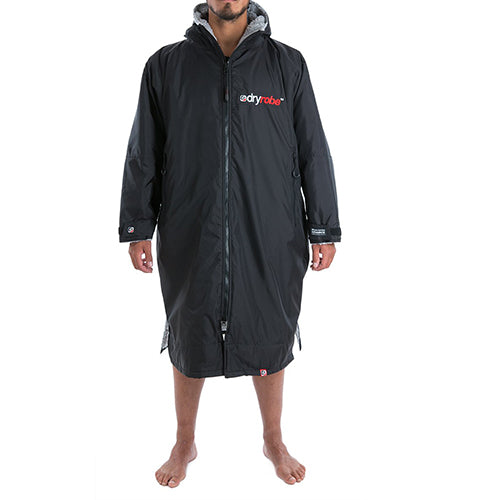 Dryrobe Advance Changing Robe Long Sleeved - Black/Grey - Surfdock Watersports Specialists, Grand Canal Dock, Dublin, Ireland